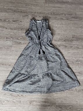 Goodnight Macaroon Black and White Gingham Dress